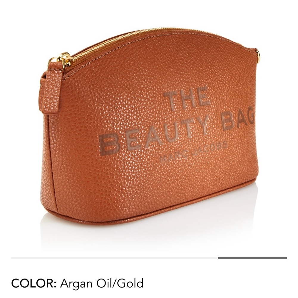 Marc Jacobs The Leather Beauty Bag Makeup Bag